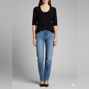 Lauren by Ralph Lauren Cashmere Short-Sleeve Sweater in black size L